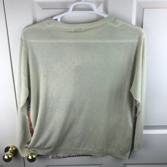 Johnny Was Elodie Scarf Pullover Top Cashmere Silk Large - Picture 5 of 5